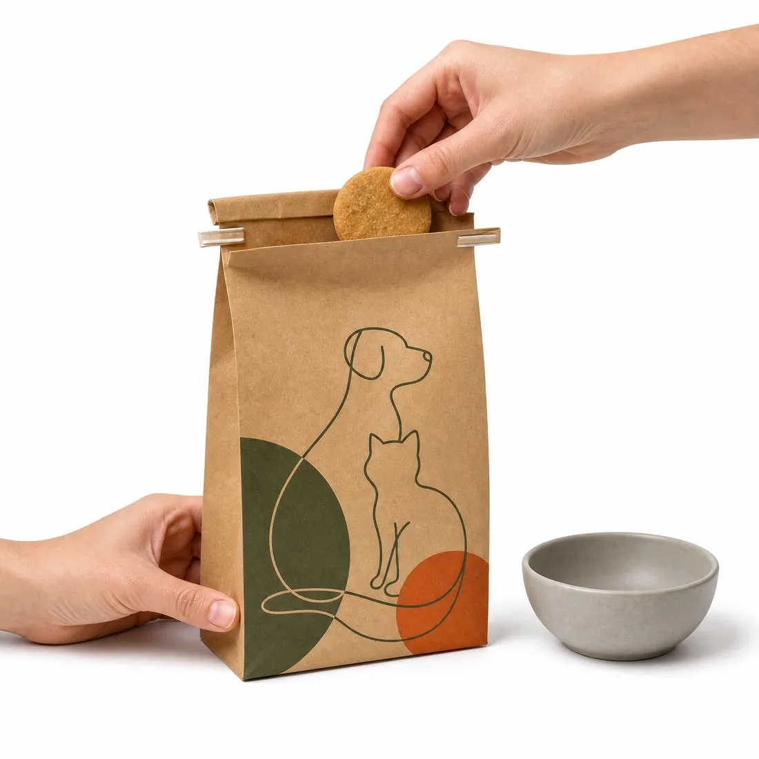 Tin-Tie Kraft Treat Pouch view 6