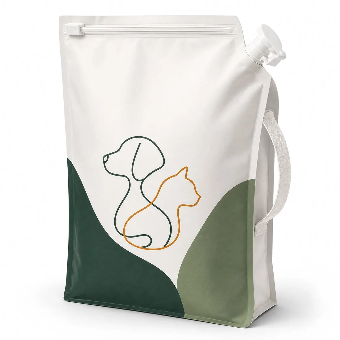 Slider-Zip Pour-Spout Refill Kibble Pouch
