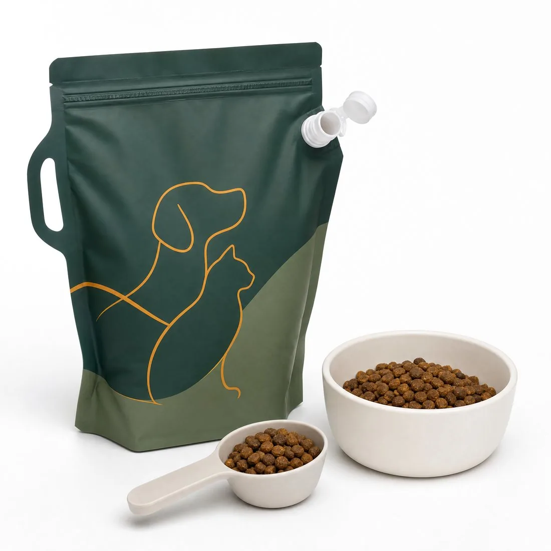 Slider-Zip Pour-Spout Refill Kibble Pouch view 6