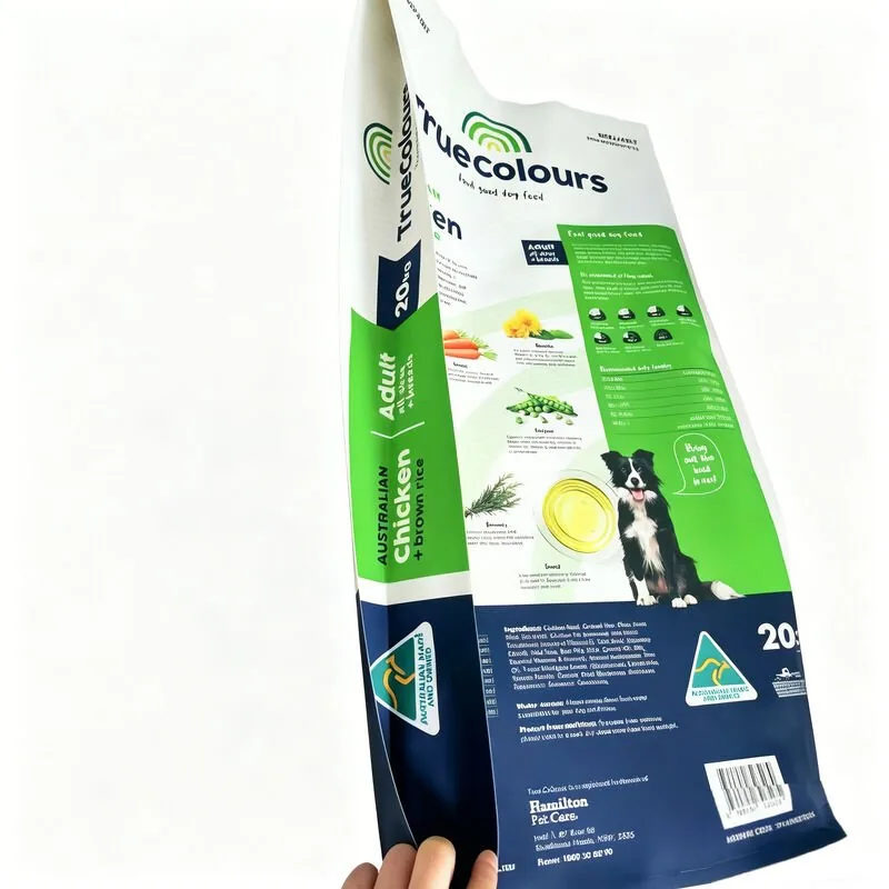 20kg Heavy-Duty Dog Food Bag - Matte Finish Resealable Sustainable Packaging for Pet Kibble view 5