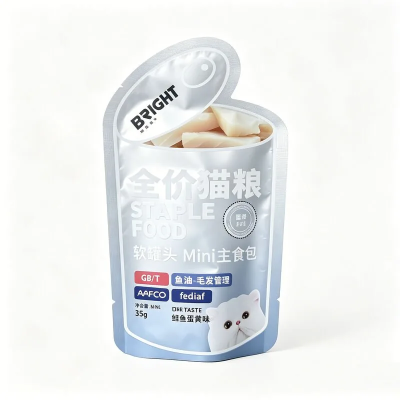 Custom Mini Retort Pouch for Cat Wet Staple Food