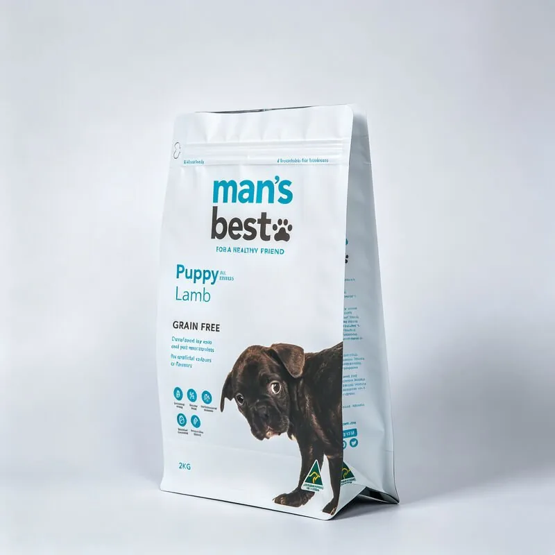 Custom 2kg Resealable Stand-Up Bag for Puppy & Dog Food Packaging view 2