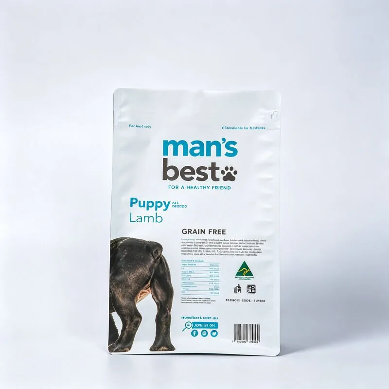 Custom 2kg Resealable Stand-Up Bag for Puppy & Dog Food Packaging view 3