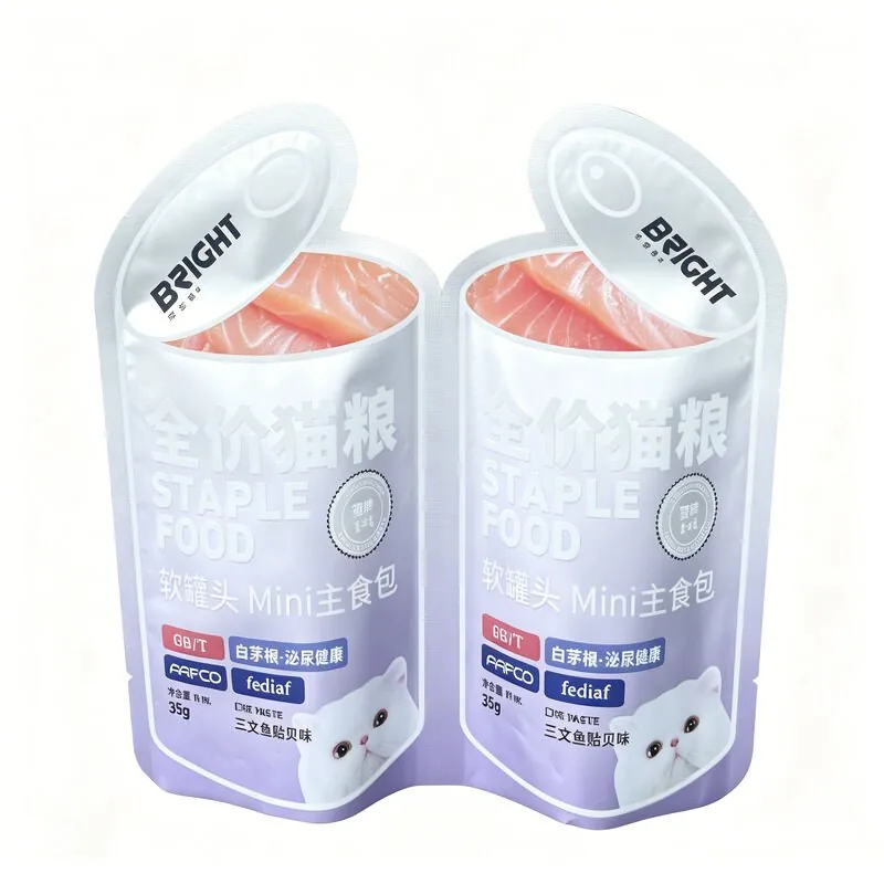 Custom Mini Retort Pouch for Salmon Flavor Cat Staple Wet Food