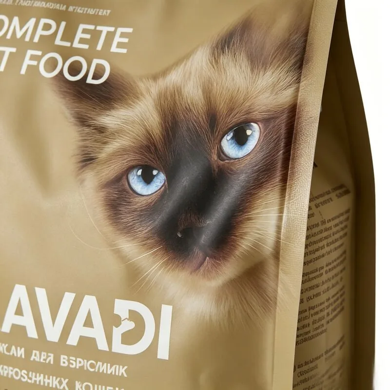 Custom Eight Side Seal Flat Bottom Pet Food Bag view 5