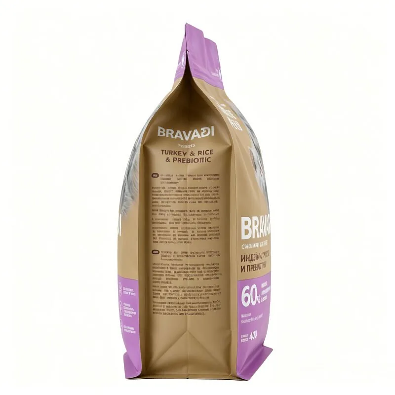 Eight-Side Seal Flat Bottom Cat Food Pouch for Kitten Growth Formula (50g-50KG) view 2