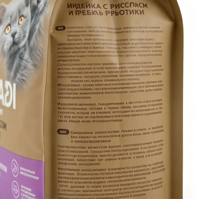 Eight-Side Seal Flat Bottom Cat Food Pouch for Kitten Growth Formula (50g-50KG) view 4
