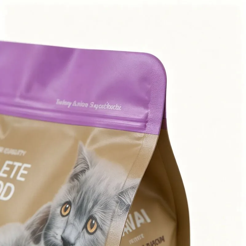 Eight-Side Seal Flat Bottom Cat Food Pouch for Kitten Growth Formula (50g-50KG) view 6