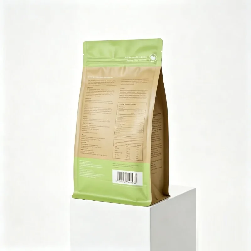 Custom Printed Flat Bottom Cat Food Pouch for Dry Kibble (50g-50KG) view 3