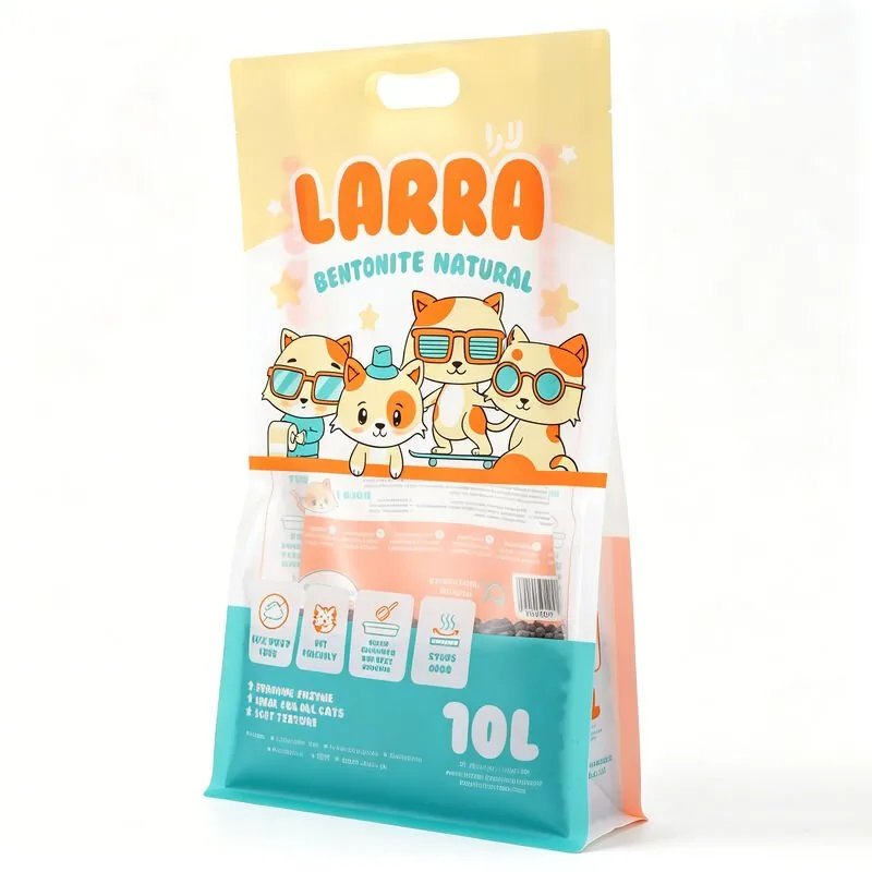 10L Resealable Plastic Cat Litter Packaging Pouches With Private Label Customization view 2