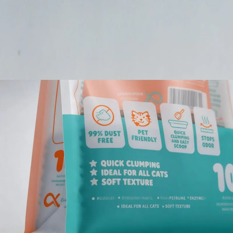10L Resealable Plastic Cat Litter Packaging Pouches With Private Label Customization view 6
