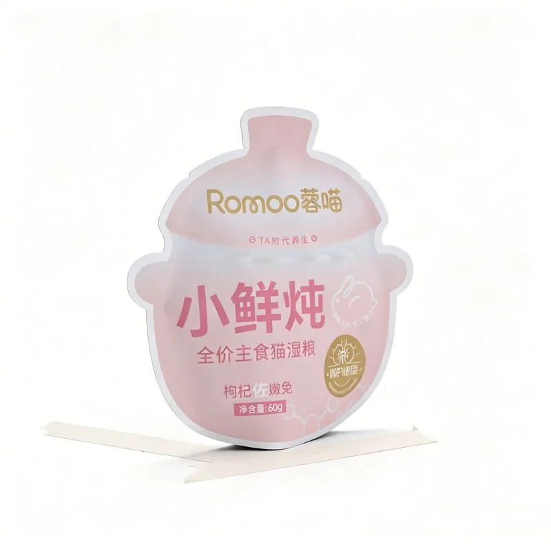 Matte Irregular Pot Shaped Retort Pouch For 60g Cat Wet Food view 5