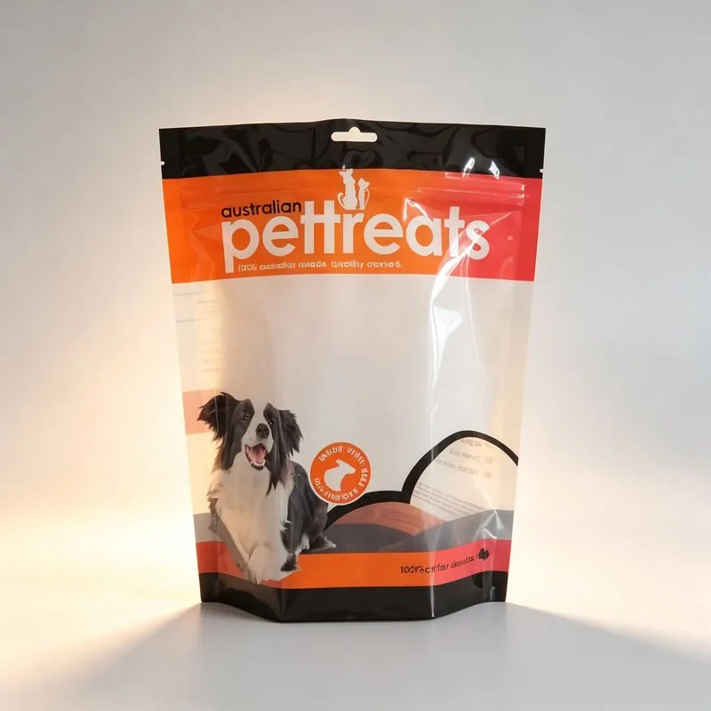 Custom Stand Up Doypack Pet Food Bags With Zipper 100g-2.5kg OEM